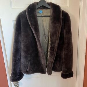 Vintage brown fur coat